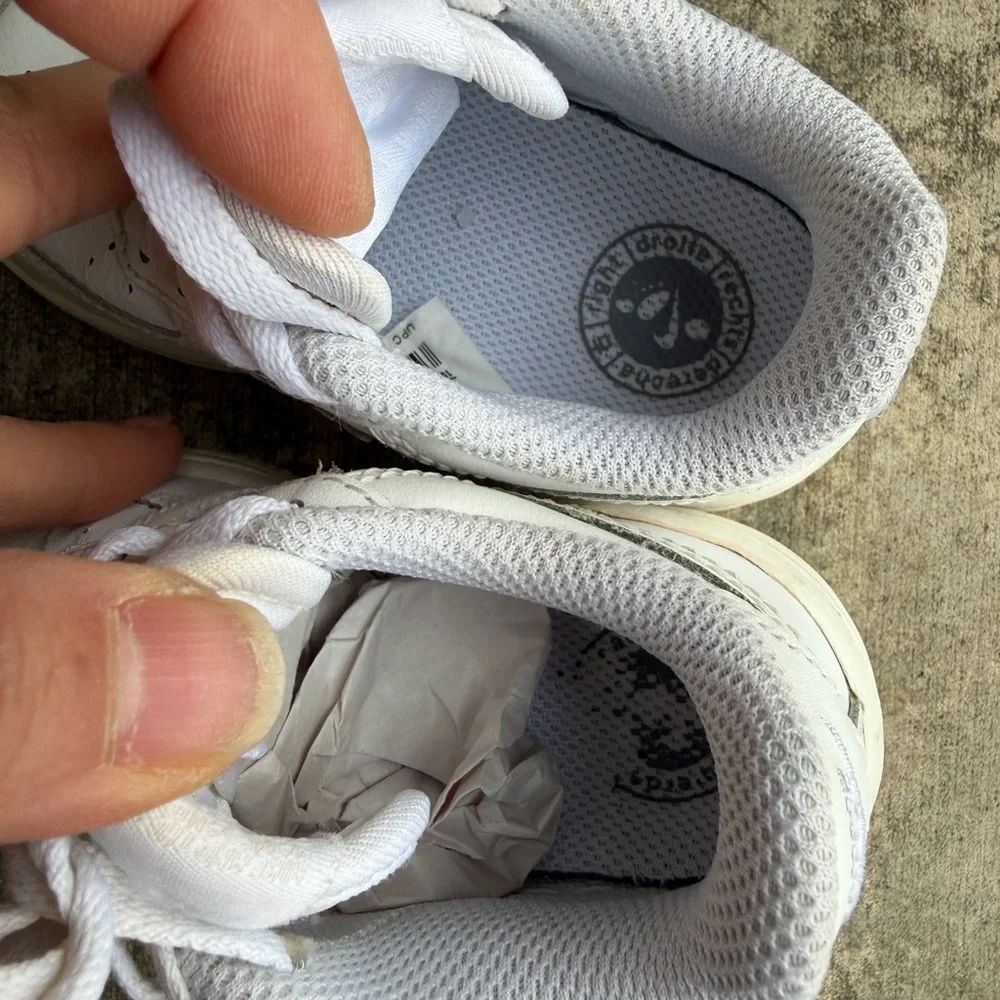 Nike Air Force 1 Infant Toddler Kids White Low-Top Leather Sneakers Sz-5c.‎   S